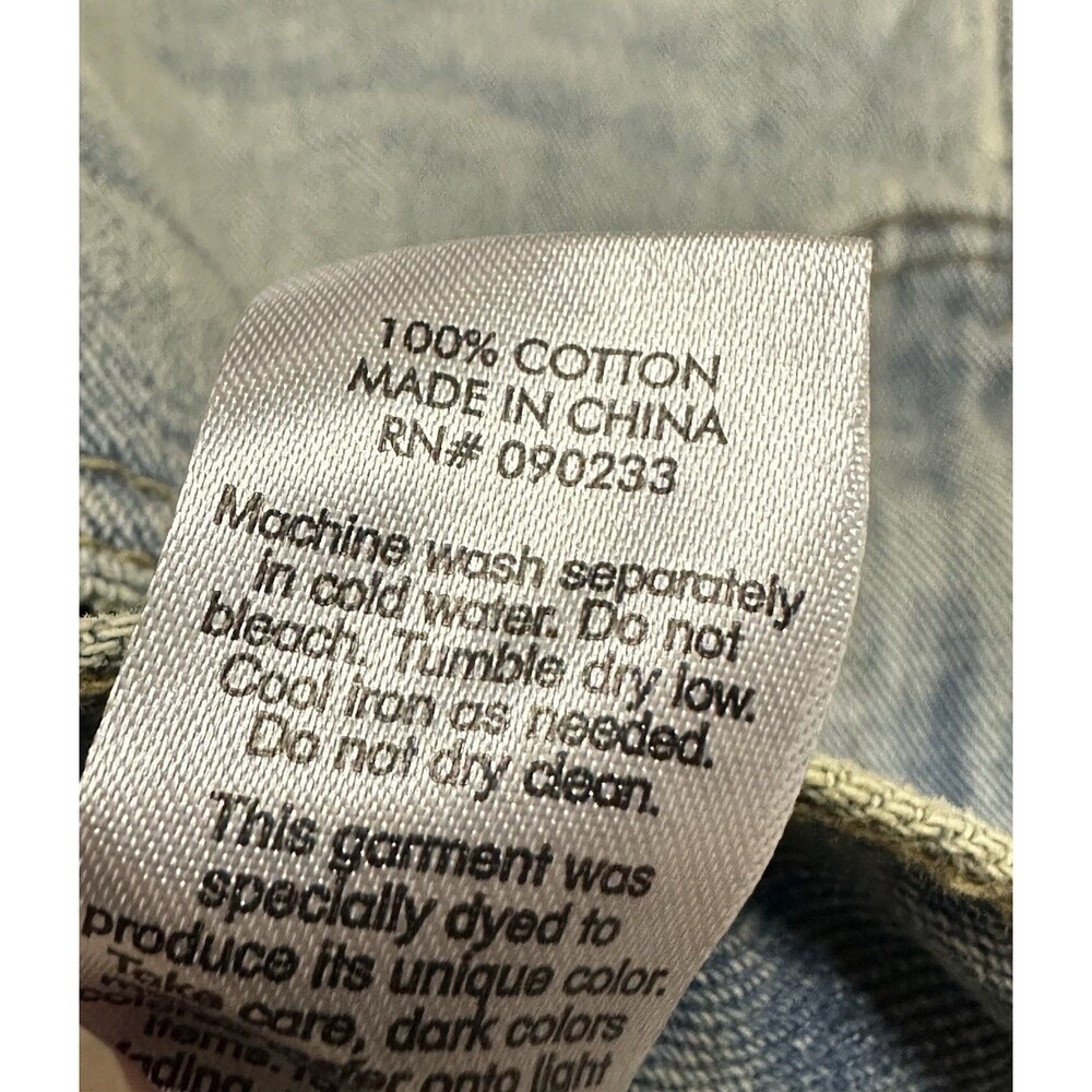 NEW Pacsun Mens Size 32x30 Pacsun Dylan Distressed Baggy Jeans Light Blue Tinted - Picture 11 of 12